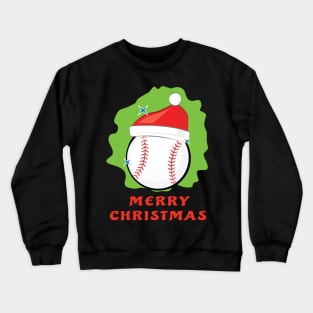 Merry Baseball Christmas - Funny Crewneck Sweatshirt